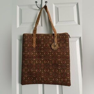 Natural cork Patterned Tote Bag